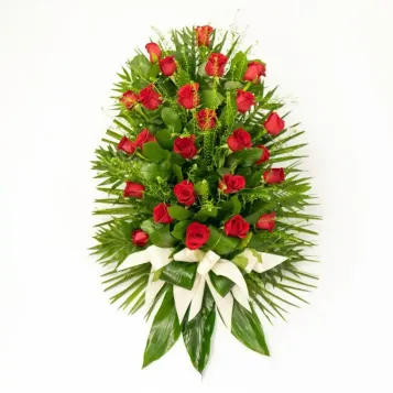Comprar Ramo Funerario de Rosas Rojas en Barcelona | Flores para Difuntos