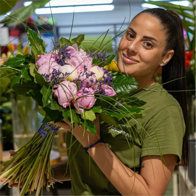 Comprar Bouquet peonia en Barcelona | Flores de Primavera