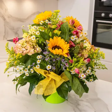 Comprar Centre primaveral girasols a Barcelona | Flors de Primavera