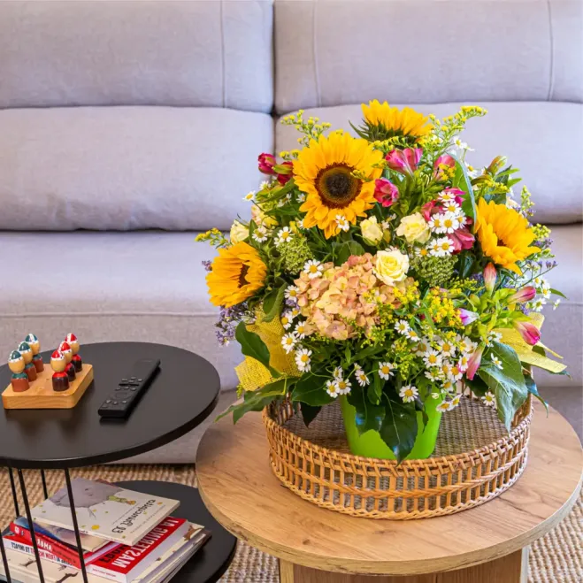 Comprar Centre primaveral girasols a Barcelona | Flors de Primavera