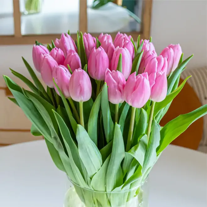 Comprar Ramo 30 tulipanes rosas deluxe en Barcelona | Flores