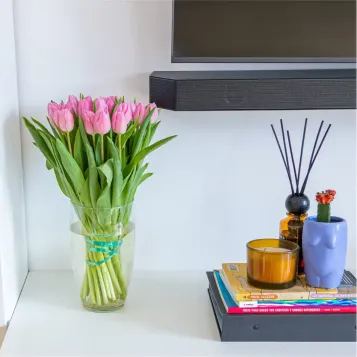 Comprar Ram de 30 tulipans roses deluxe a Barcelona | Flors