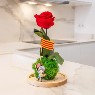 Comprar Rosa Eterna en Cúpula de Cristal Sant Jordi – Regalo Especial para Sant Jordi en Barcelona | FLORES PARA SANT JORDI 2