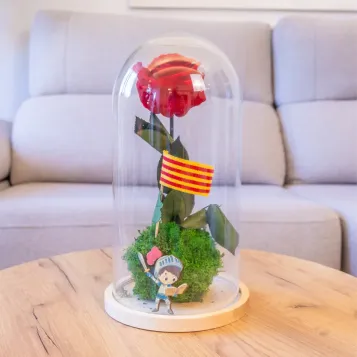 Comprar Rosa Eterna en Cúpula de Cristal Sant Jordi – Regalo Especial para Sant Jordi en Barcelona | FLORES PARA SANT JORDI