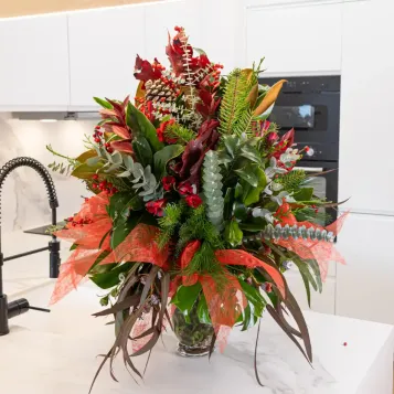 Comprar Jarrón Navidad Natural en Barcelona | Ramos y centros de flores de Navidad