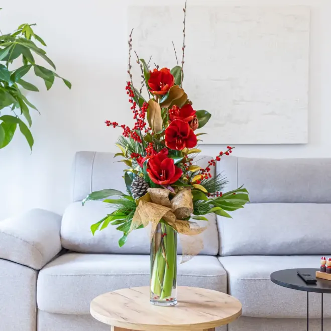 Comprar Gerro nadalenc elegància radiant a Barcelona | Rams i centres de Nadal