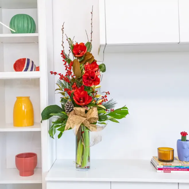 Comprar Gerro nadalenc elegància radiant a Barcelona | Rams i centres de Nadal