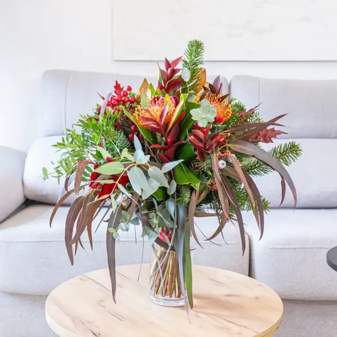 Comprar Bouquet nadalenc leuco a Barcelona | Rams i centres de Nadal