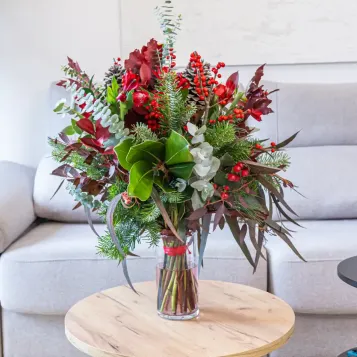 Comprar Ramo Navideño Bosque Encantado en Barcelona | Ramos y centros de flores de Navidad