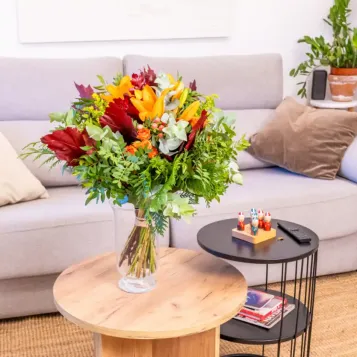 Compra Ram Variat amb Lilum Taronja a Barcelona | Flors de tardor