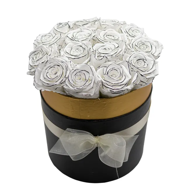 Comprar Caja de Rosas Preservadas en Barcelona | Flores Artificiales o Liofilizadas