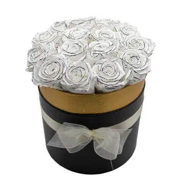 Comprar Caja de Rosas Preservadas en Barcelona | Flores Artificiales o Liofilizadas