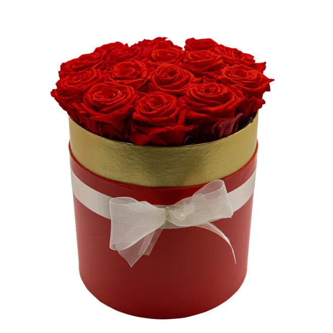 Comprar Caja de Rosas Preservadas en Barcelona | Flores Artificiales o Liofilizadas