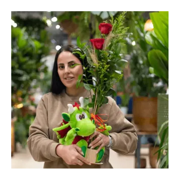 Comprar Dragón con Rosas en Barcelona | Rosas Sant Jordi