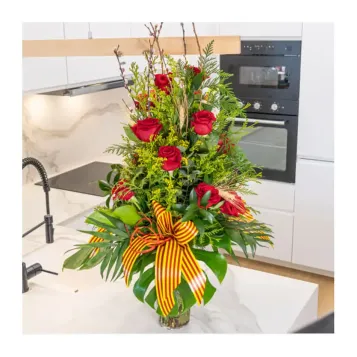 Compra Piramidal Roses Vermelles a Barcelona | Roses Sant Jordi