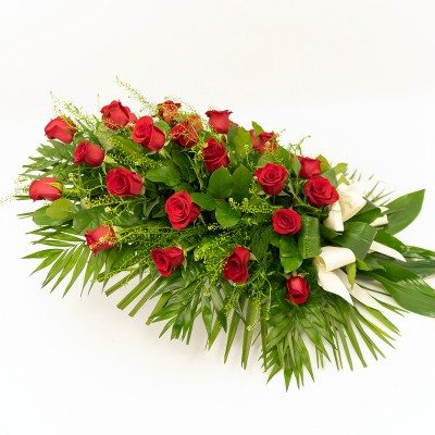 Comprar Ram funerari de roses vermelles Barcelona