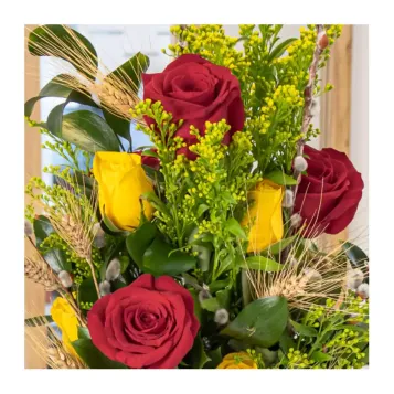 Compra Estructura Vimet amb 12 Rosas a Barcelona | Roses Sant Jordi