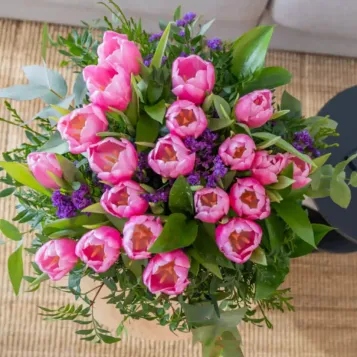 Comprar Ramo de Tulipanes tonos Rosados Lilosos en Barcelona | Ramos de Flores