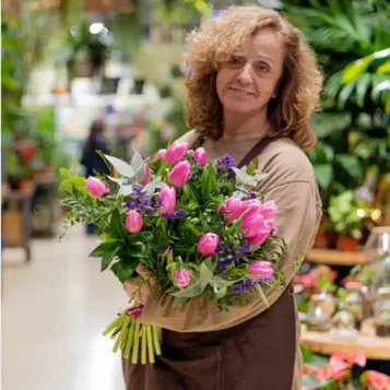 Comprar Ramo de Tulipanes tonos Rosados Lilosos en Barcelona | Ramos de Flores
