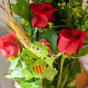 Comprar Cono de 6 Rosas Rojas en Barcelona | Rosas Sant Jordi