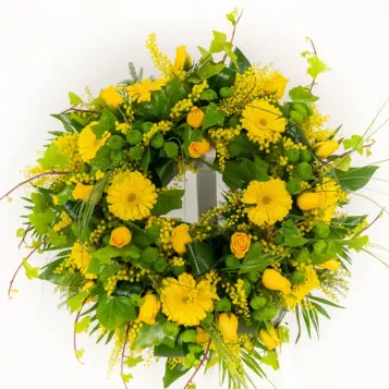 Compra Corona de Mimos i Roses a Barcelona | Flors per a Funeral