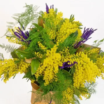 Ramo de mimosa,lavanda y magnolia | Flores Navarro