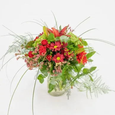 Comprar Minijarrón silvestre tonos rojos en Barcelona | Flores Navarro