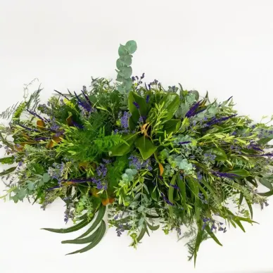 Cojín de verdes y lavanda | Entrega en Tanatorio 2