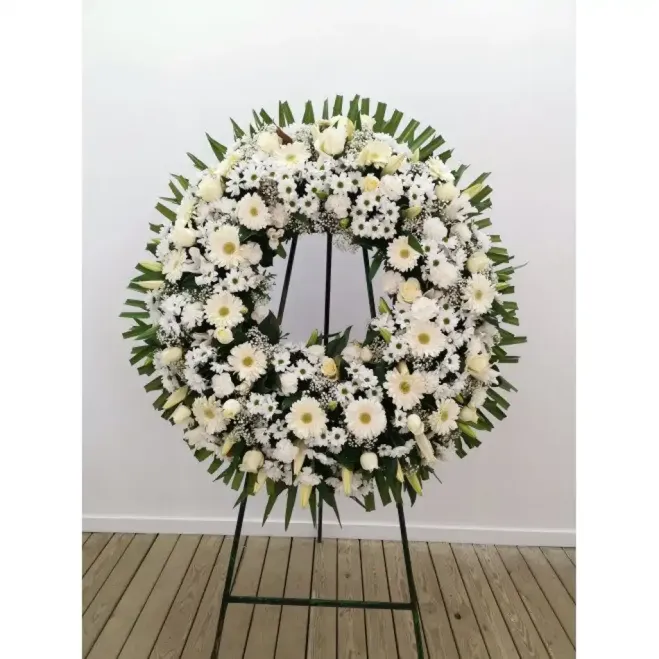 Comprar Corona Anemona en tons blancs a Barcelona | Corones