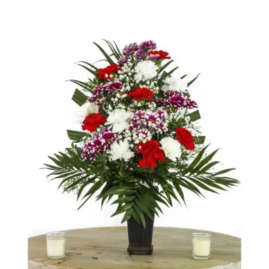 Comprar Cono de flor natural variado en Barcelona | TODOS LOS SANTOS