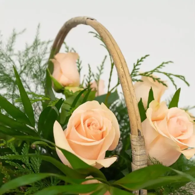 Compra Cistella de Roses a Barcelona 1 Centres de Flor