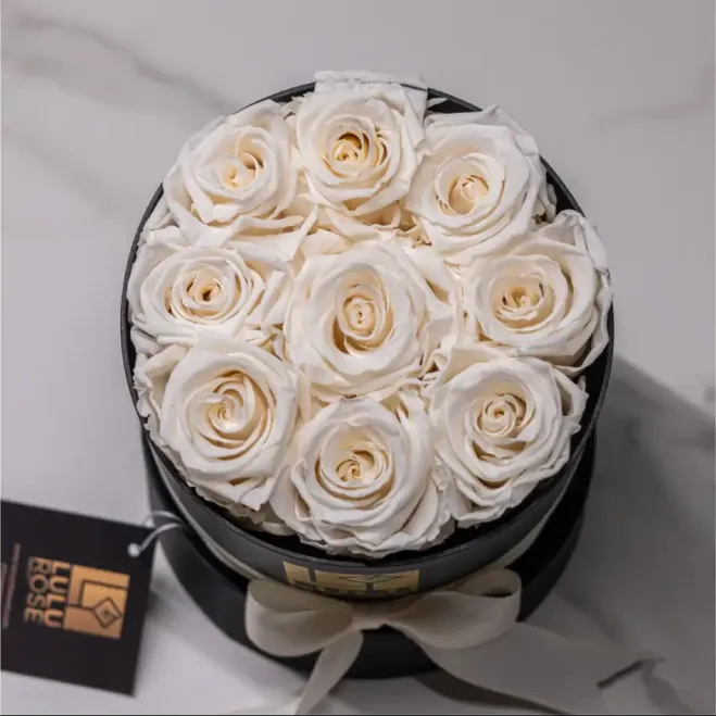 Comprar Caja de Rosas Preservadas LULU Rose en Barcelona | Flores Artificiales o Liofilizadas