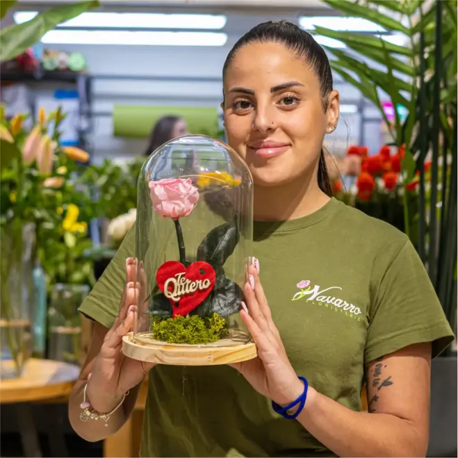 Compra Cúpula de Rosa Liofilitzada a Barcelona | Flors Artificials o Liofilitzades