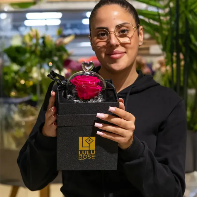 Compra Mini Cúpula de Rosa Liofilitzada a Barcelona | Flors Artificials o Liofilitzades