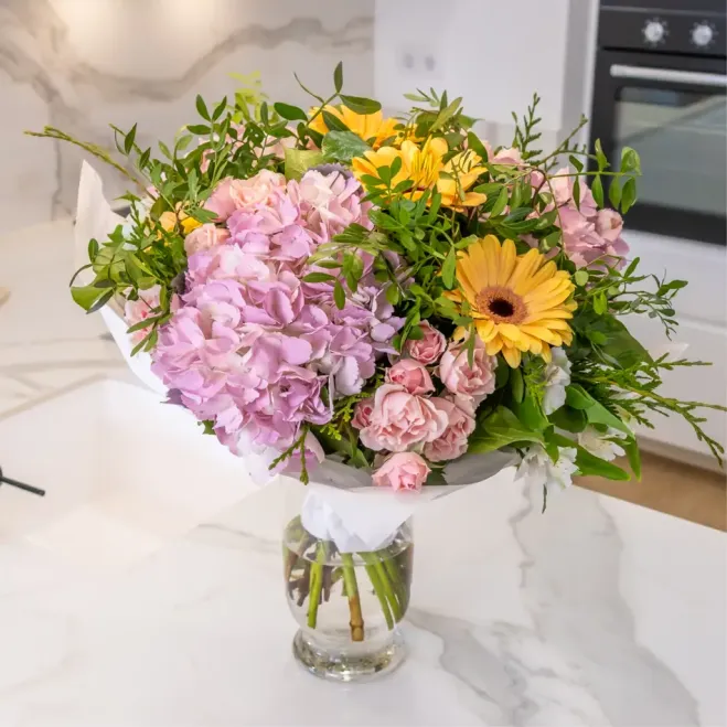 Compra Ram d'Hortènsies Brisa Delicada a Barcelona | Rams de Flors