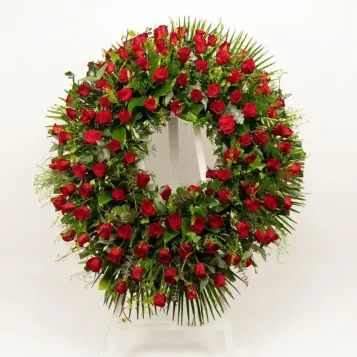 Compra Corona de Roses a Barcelona | Flors per a Difunts