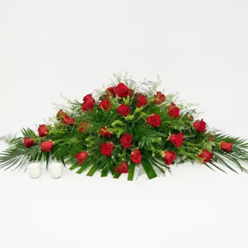 Compra Coixí de Roses a Barcelona | Flors per a Difunts