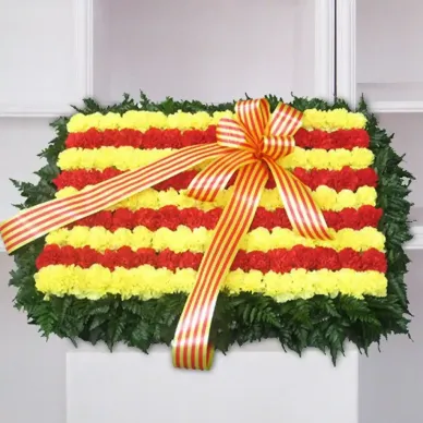 Compra Plafó Funerari Senyera a Barcelona | Flors per a Difunts