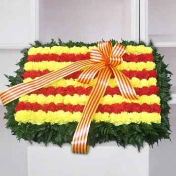 Compra Plafó Funerari Senyera a Barcelona | Flors per a Difunts