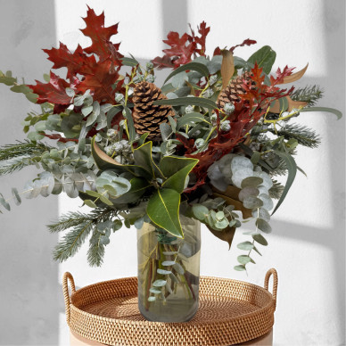 Ramo de verdes navideños | Natural, elegante y de invierno