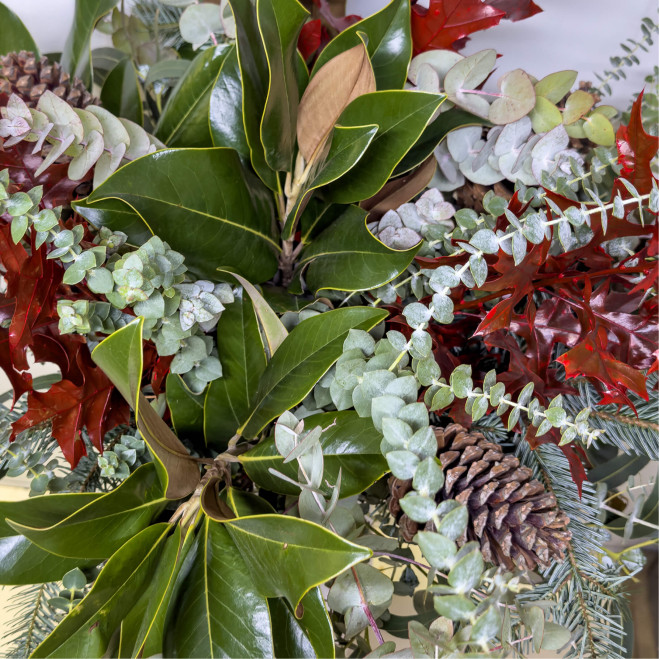 Jarrón verdes navideños | Diseño natural y elegante