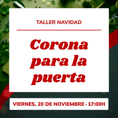Taller corona de Navidad para la puerta | Crea tu decoración navideña