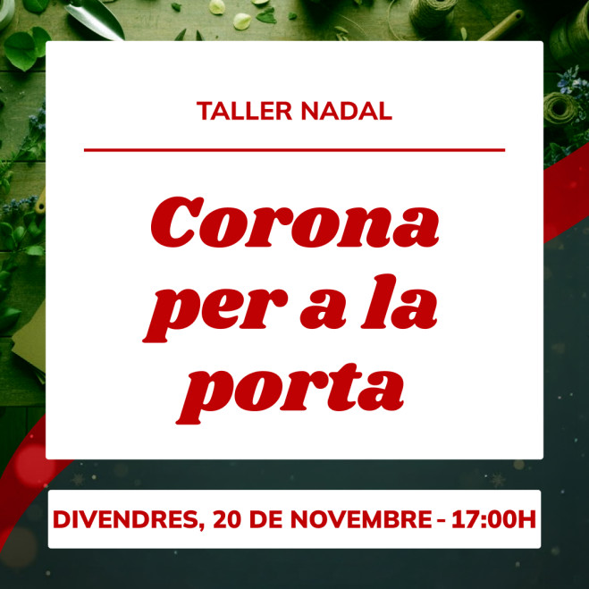 Taller corona de Navidad para la puerta | Crea tu decoración navideña