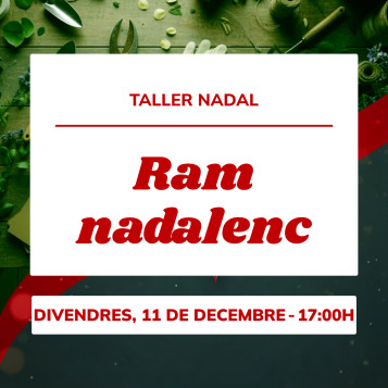 Taller ram nadalenc | Crea el teu bouquet amb flors i verds de Nadal
