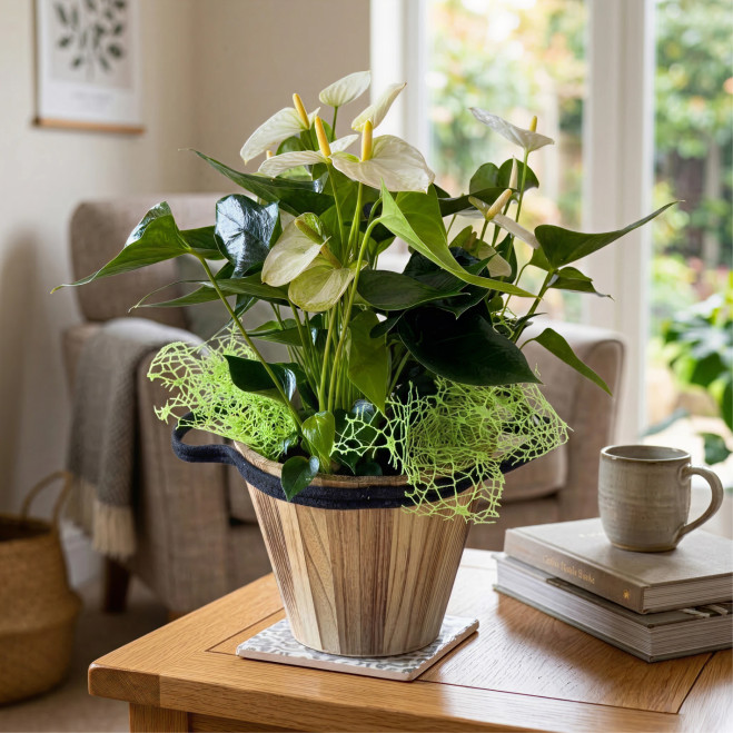 Compra Elegant Anthurium amb Test de Fibra a Barcelona | Plantes d'Interior