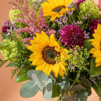 Ram Silvestre amb Gira-sols | Bouquet Natural i Alegre a Barcelona | Flors Navarro 2