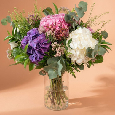 Ram d'Hortènsies Premium | Bouquet Elegant a Tons Pastel | Flors Navarro Barcelona
