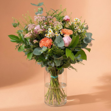 Ramo de Peonías Sara | Bouquet Romántico con Flores Naturales | Flores Navarro Barcelona