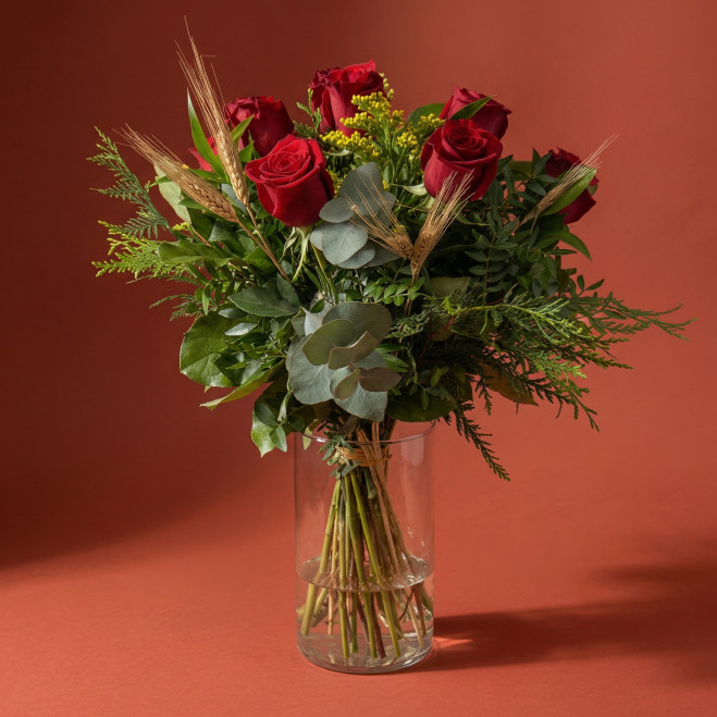 Ramo de 10 rosas rojas | Bouquet clásico para Sant Jordi