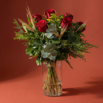 Ramo de 10 rosas rojas | Bouquet clásico para Sant Jordi